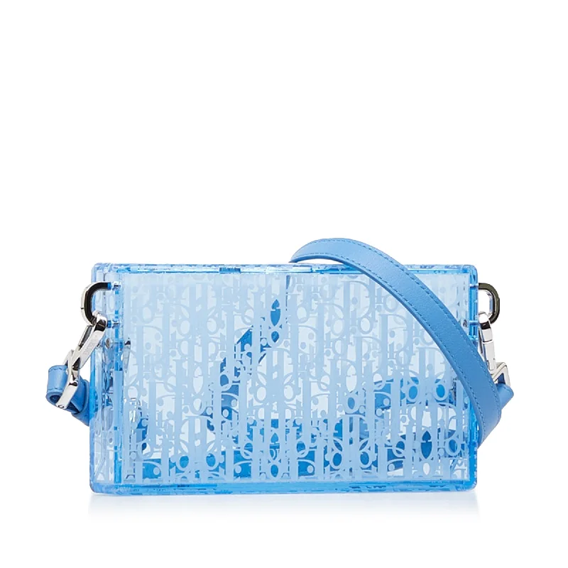 Luxury Bags On Sale DIOR Oblique Acrylic Box Crossbody Bag