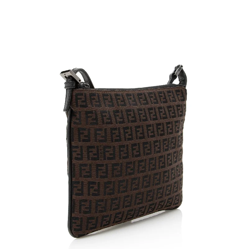 Genuine Bags On Clearance Sale Fendi Zucchino Crossbody Bag (SHF-22336)