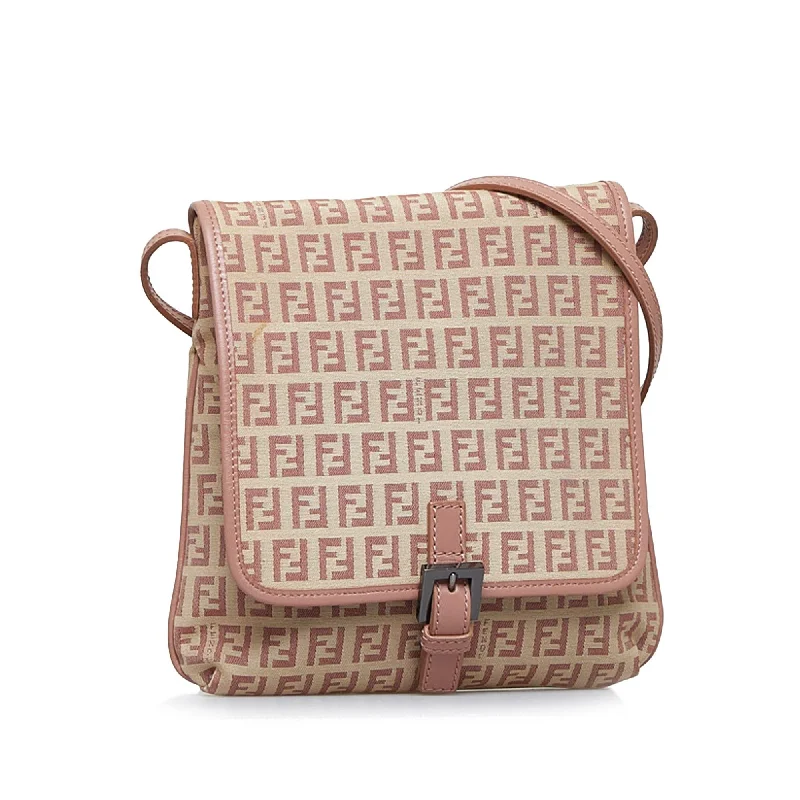 Luxurious Bags With Limited-Time Offers Fendi Zucchino Crossbody Bag (SHG-gjOlyR)