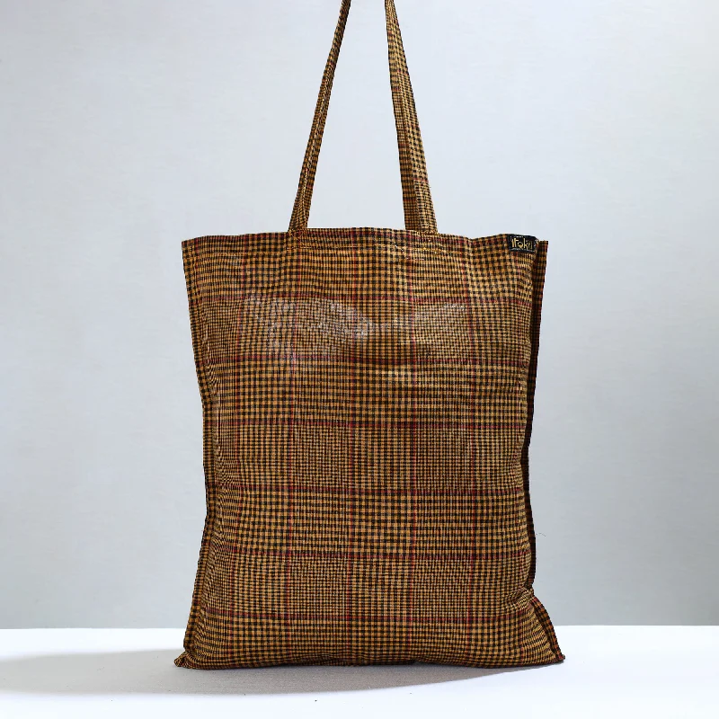 Brown - Jhiri Pure Handloom Cotton Jhola Bag 12