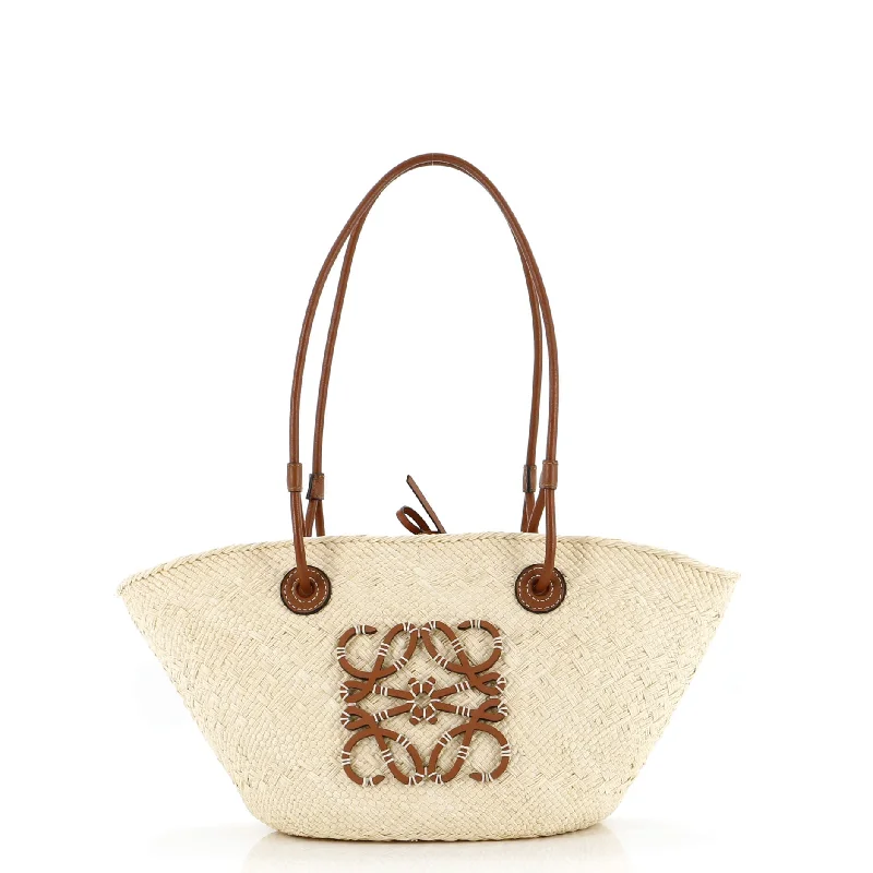Trendy Bags For Sales Anagram Basket Tote Raffia Small