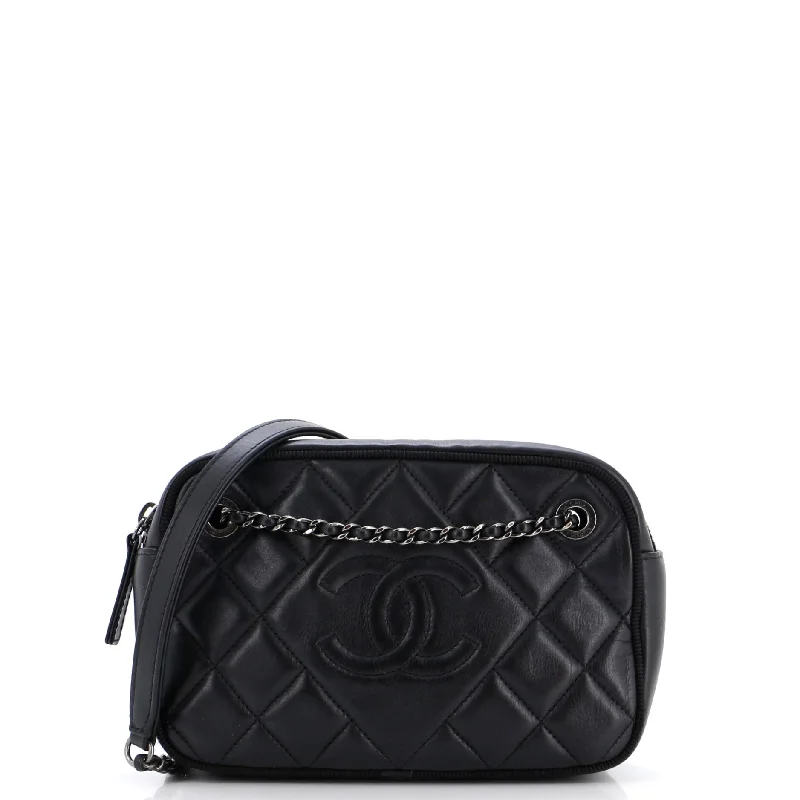 Elegant Bags For Formal Events And Luxury Occasions Ballerine Camera Case Bag Quilted Calfskin Small