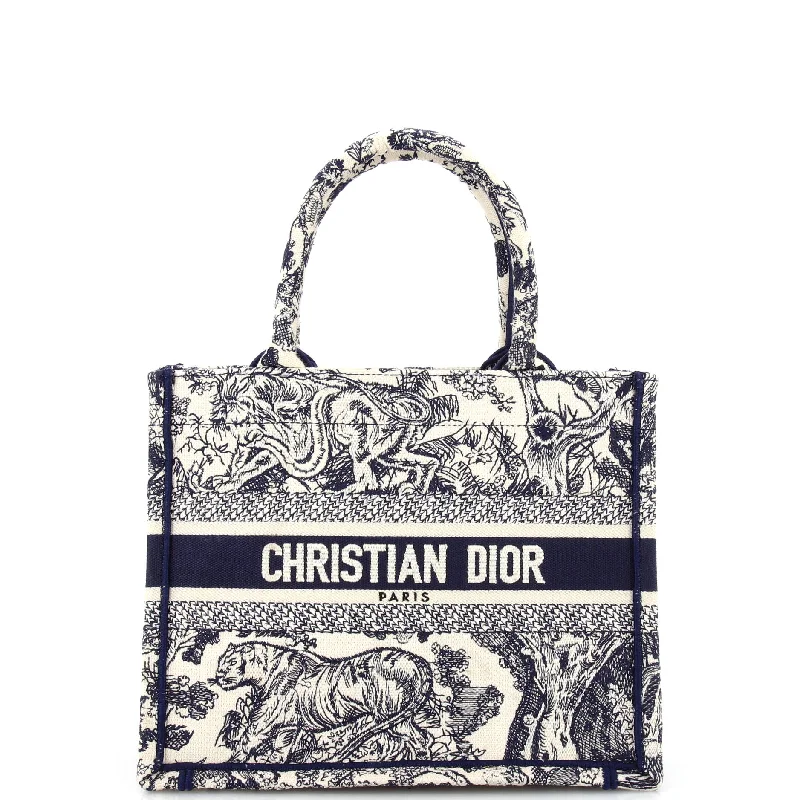 Bold Fashion Sales Book Tote Embroidered Canvas Small
