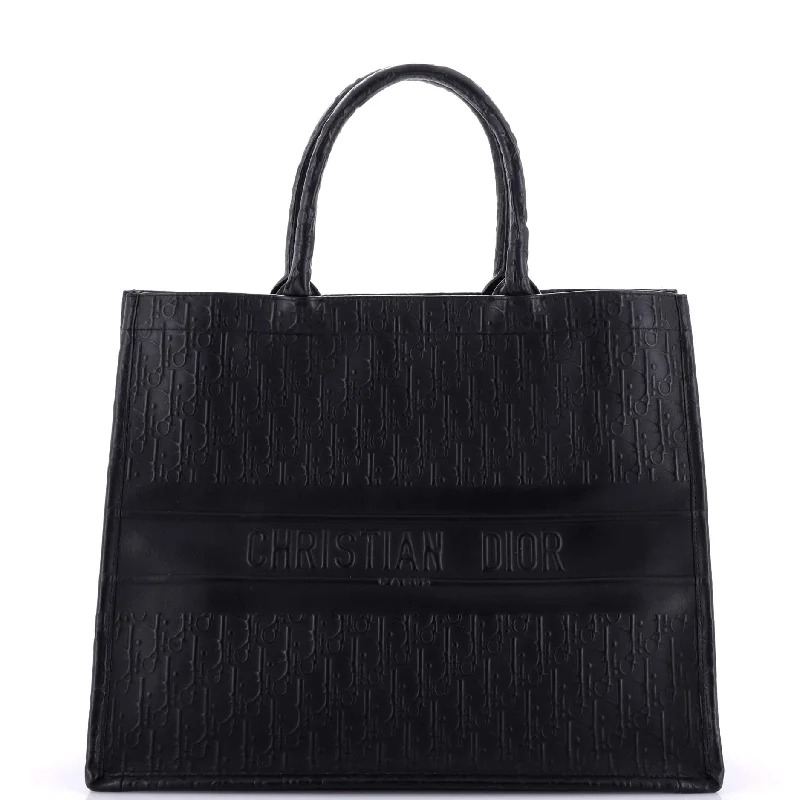 Discounted Designer Bags For Clearance Sale Book Tote Oblique Embossed Calfskin Large