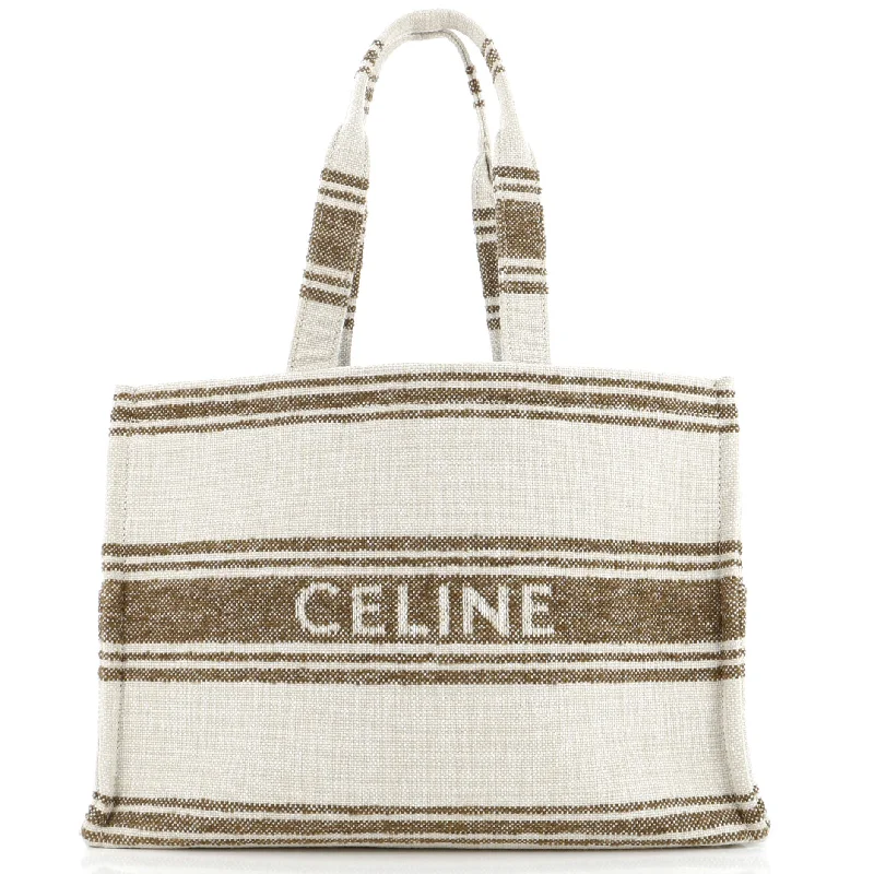 Popular Collection Cabas Thais Tote Striped Jacquard Textile Large