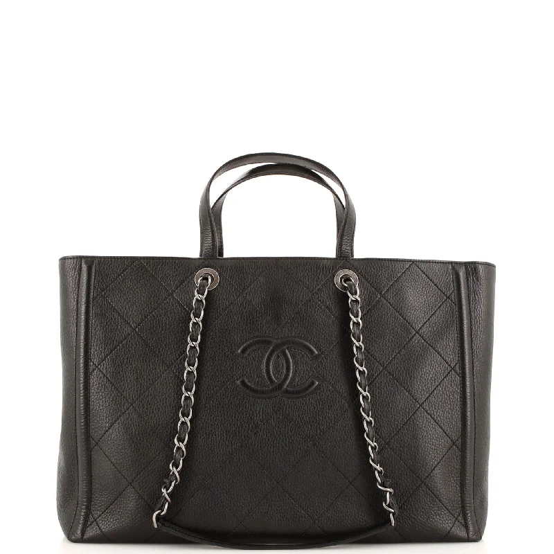 Limited Time Special Offer CC Shopping Tote Stitched Deerskin Large