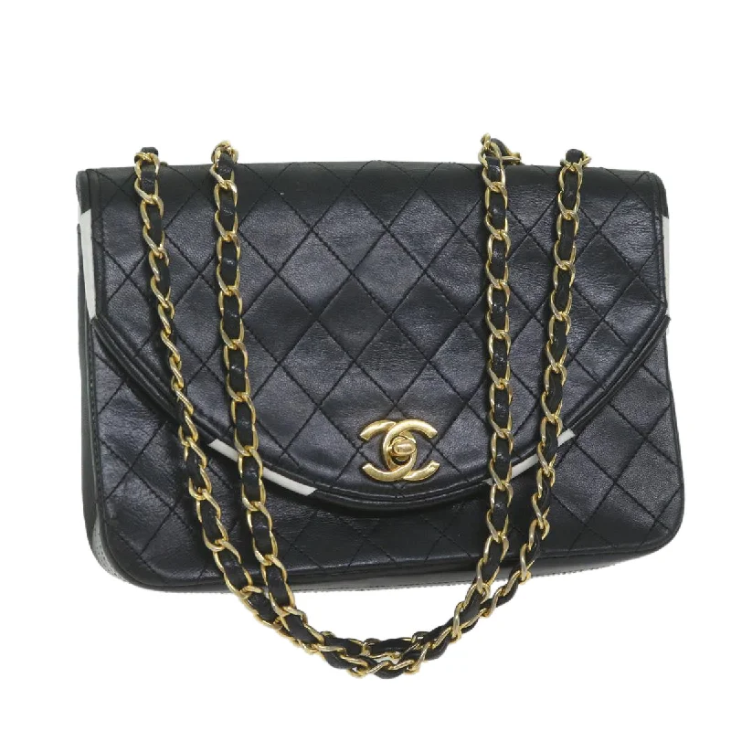 Chanel Demi Lune  Leather Shoulder Bag (Pre-Owned)