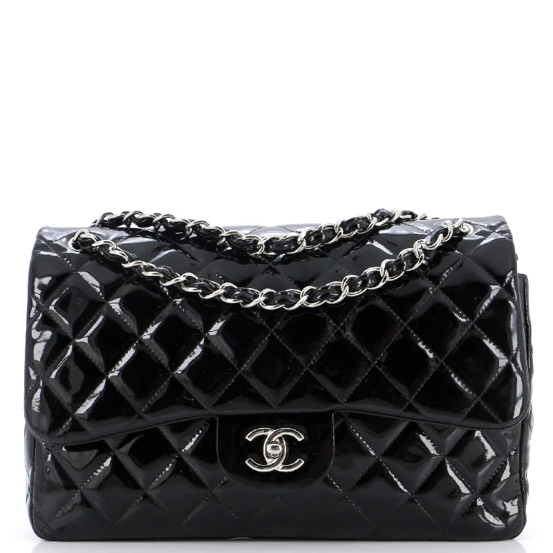 Flash Sale Now Classic Double Flap Bag Quilted Patent Jumbo