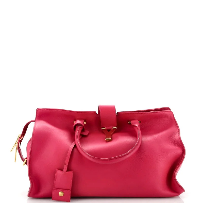 Modern Chic Discounts Classic Y Cabas Leather Medium