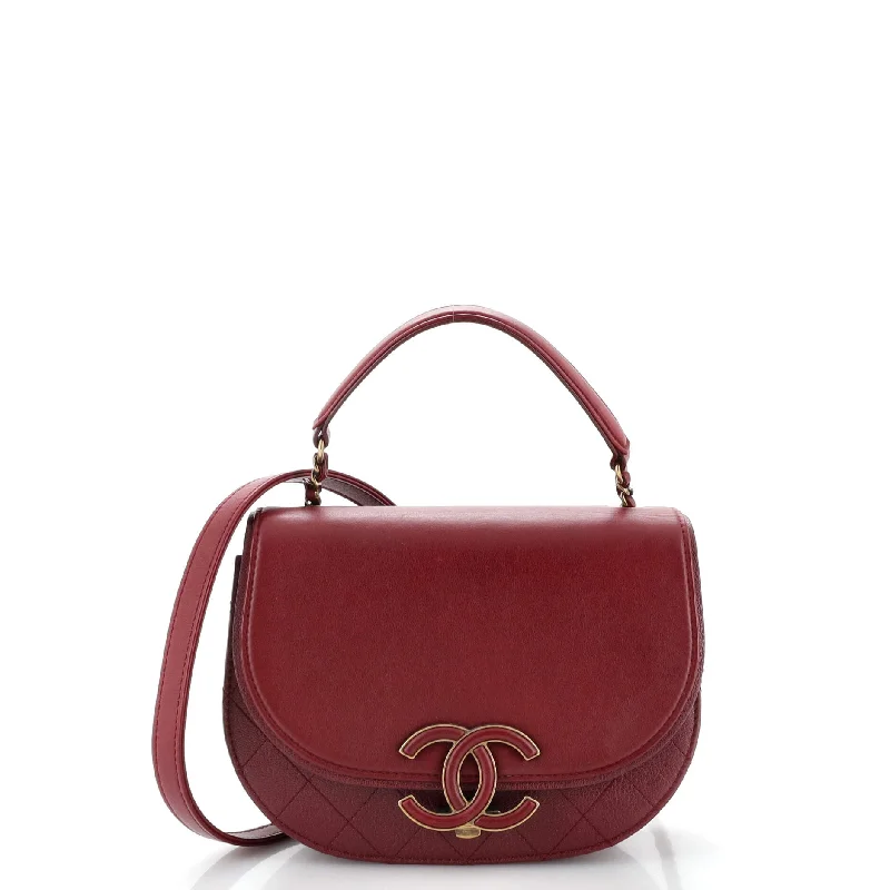High-Quality Bags On Flash Sale Coco Curve Flap Messenger Calfskin and Quilted Goatskin Small