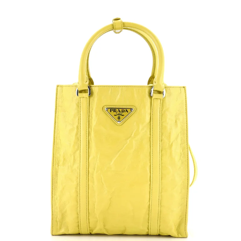 Vintage-Inspired Style Offers Convertible Shopping Tote Nappa Antique Mini