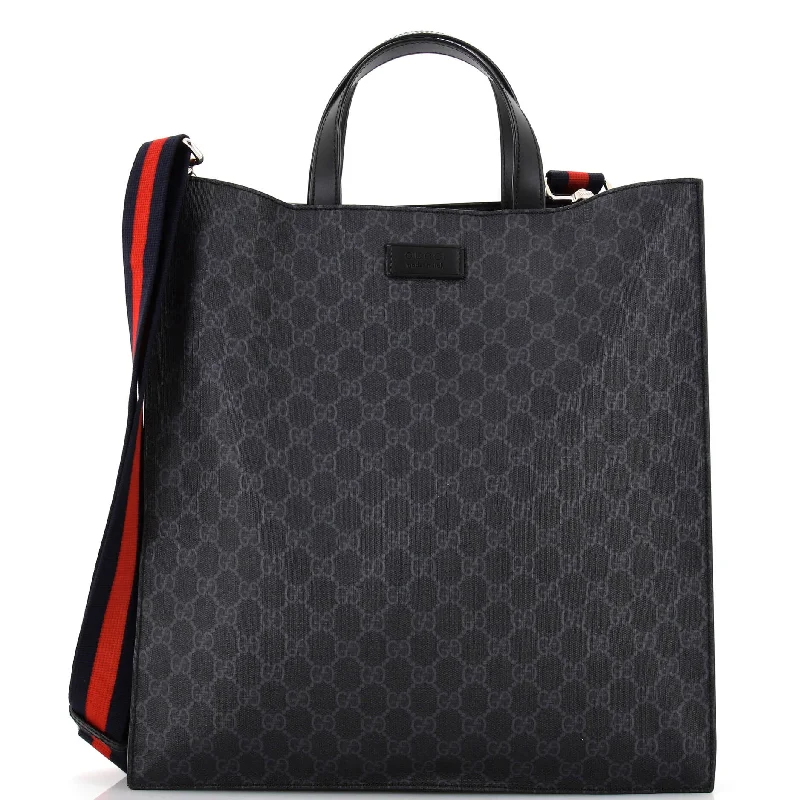 Hot Items Convertible Soft Open Tote GG Coated Canvas Tall