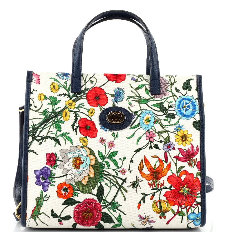 Exclusive Deals Online Convertible Tote Flora Canvas Medium