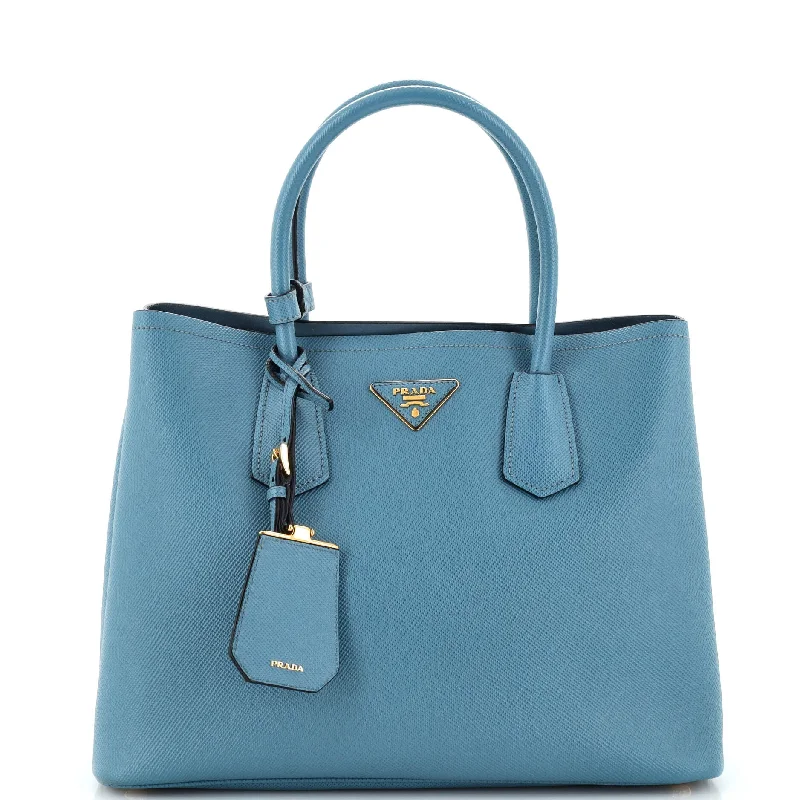 Sale Event, Prices Rock Cuir Double Tote Saffiano Leather Small