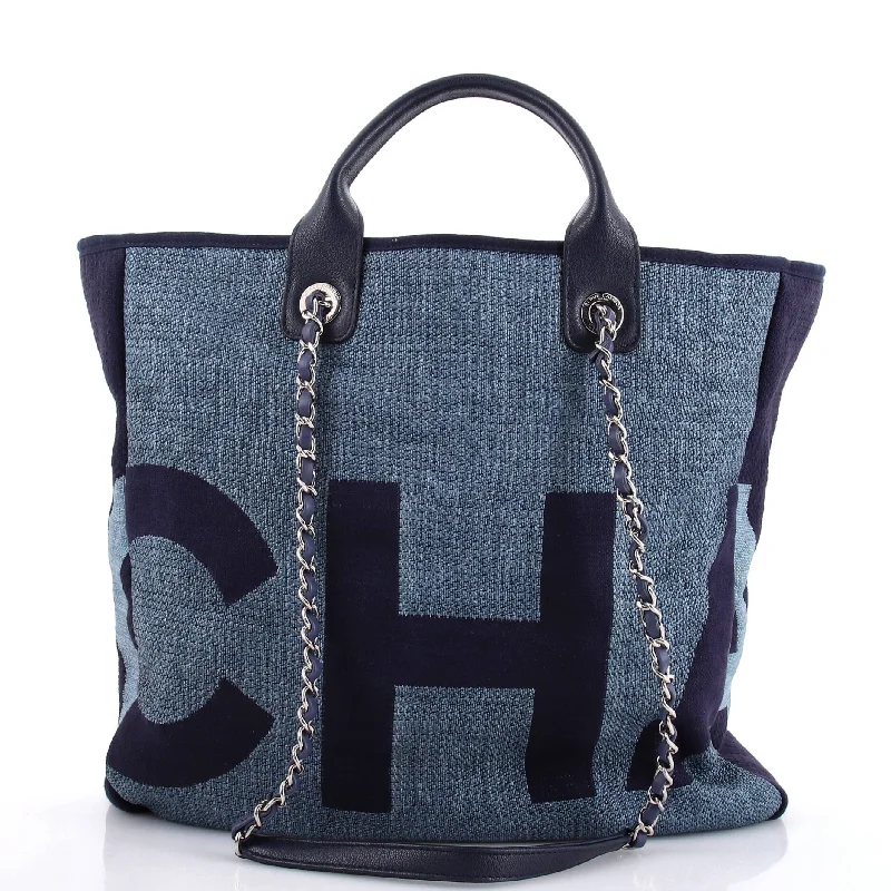 New Styles Just In Deauville Logo Shopping Tote Printed Raffia Large