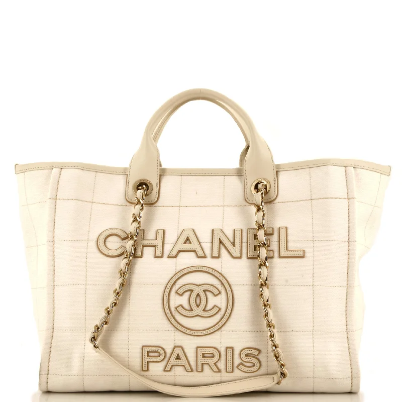 Contemporary Casual Deals Deauville NM Tote Square Stitched Canvas Medium