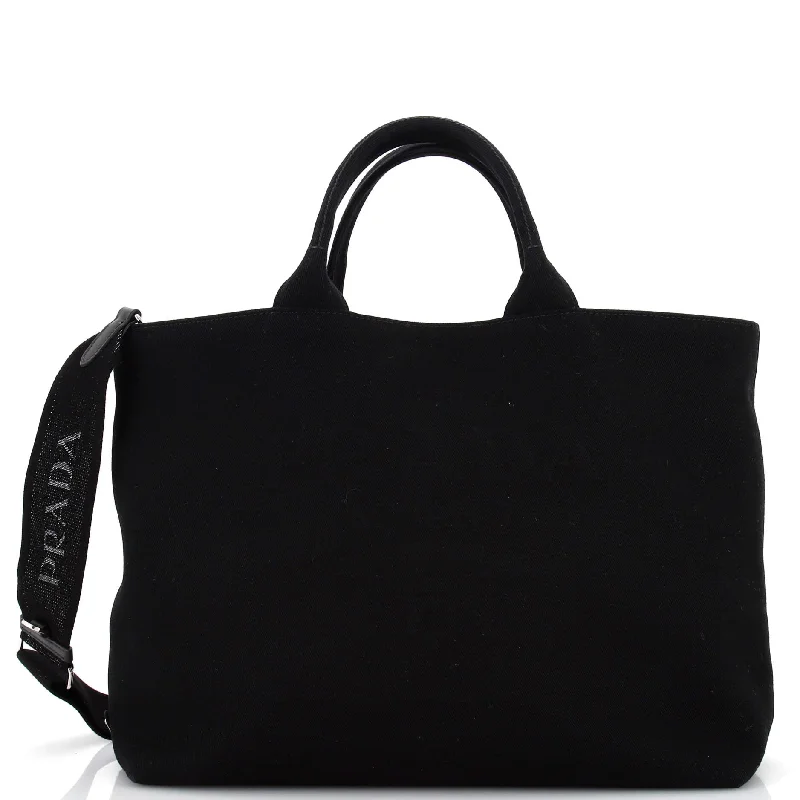 Clearance Event Embossed Logo Drill Convertible Tote Canvas Medium