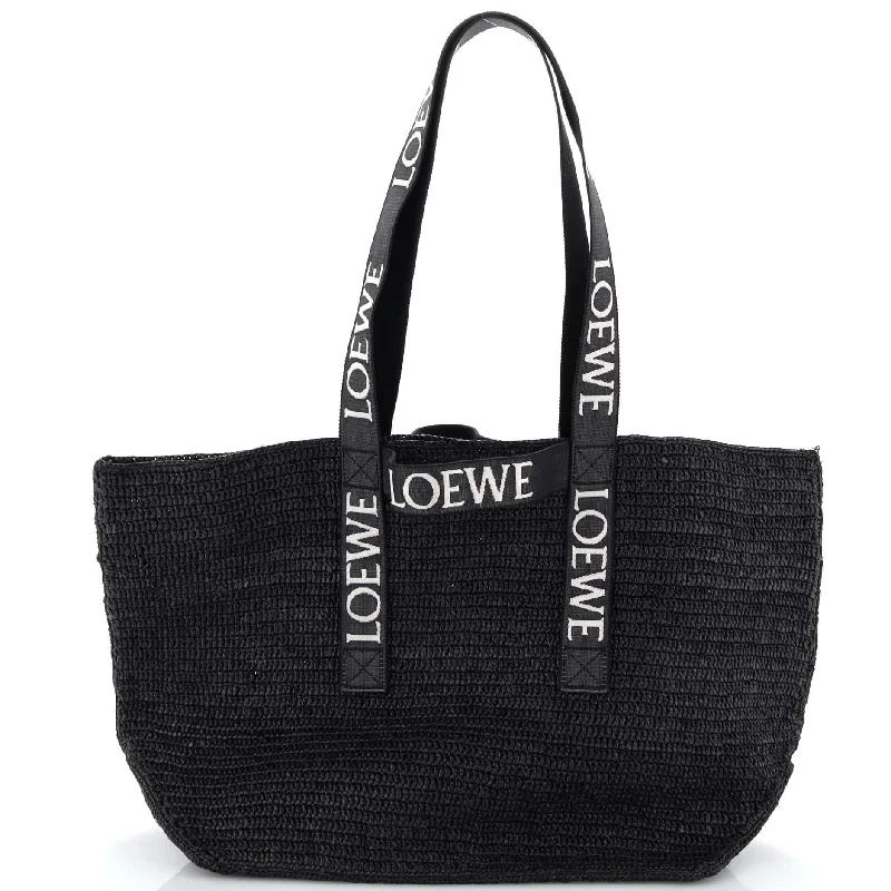 Affordable Bags For Budget Shoppers Fold Logo Strap Tote Raffia Large