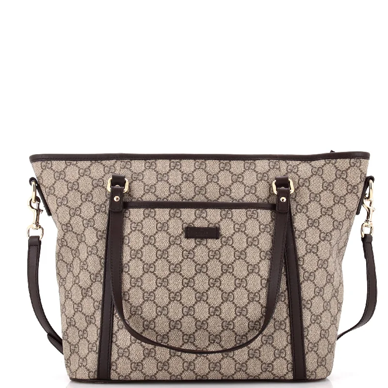 Odor-Resistant And Budget Bags Front Pocket Convertible Tote GG Coated Canvas Medium