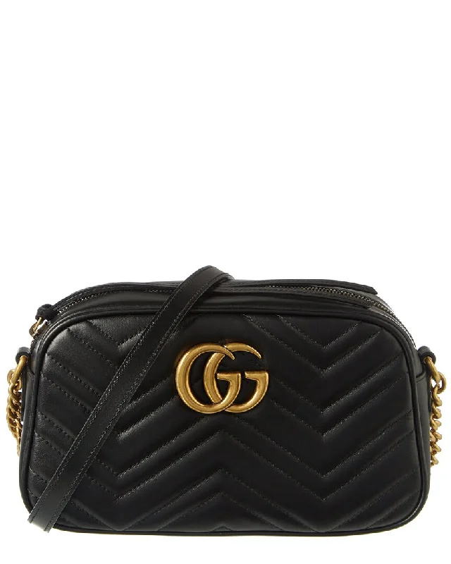 Limited-Time Offers On Trendy And Stylish Bags Gucci GG Marmont Small Matelasse Leather Crossbody Camera Bag
