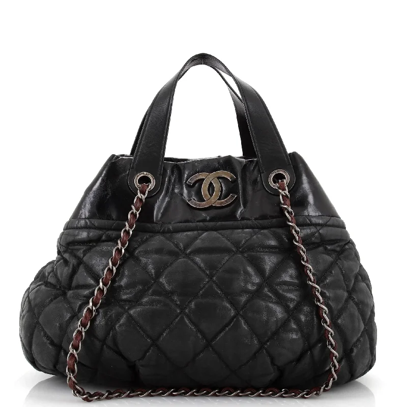 Eco-Friendly Bags With Promotions In The Mix Tote Quilted Iridescent Calfskin Large