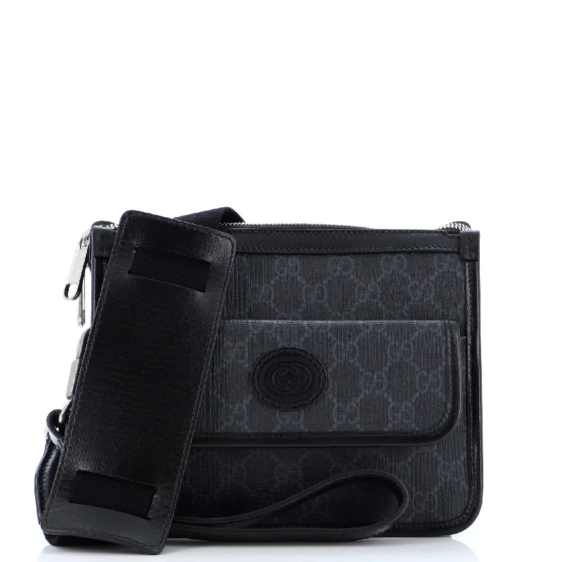 Stylish And Affordable Bags For Every Occasion Interlocking G Patch Wristlet Flap Messenger Bag GG Coated Canvas Small