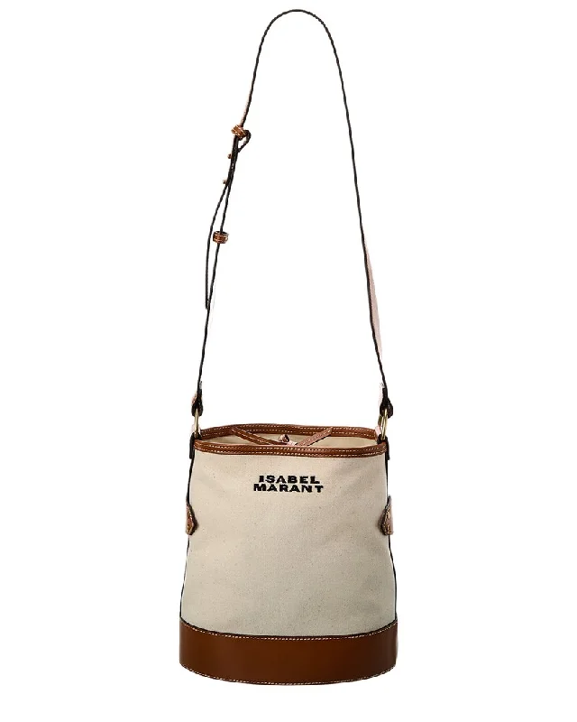 Isabel Marant Canvas & Leather Shoulder Bag