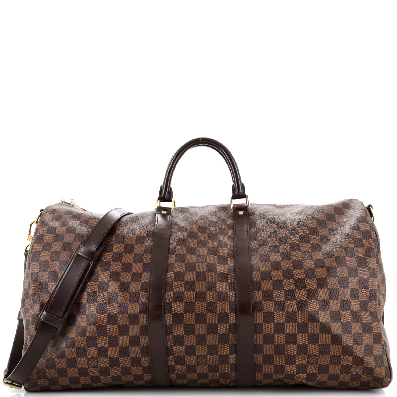 Stylish Yet Affordable Bags Keepall Bandouliere Bag Damier 55
