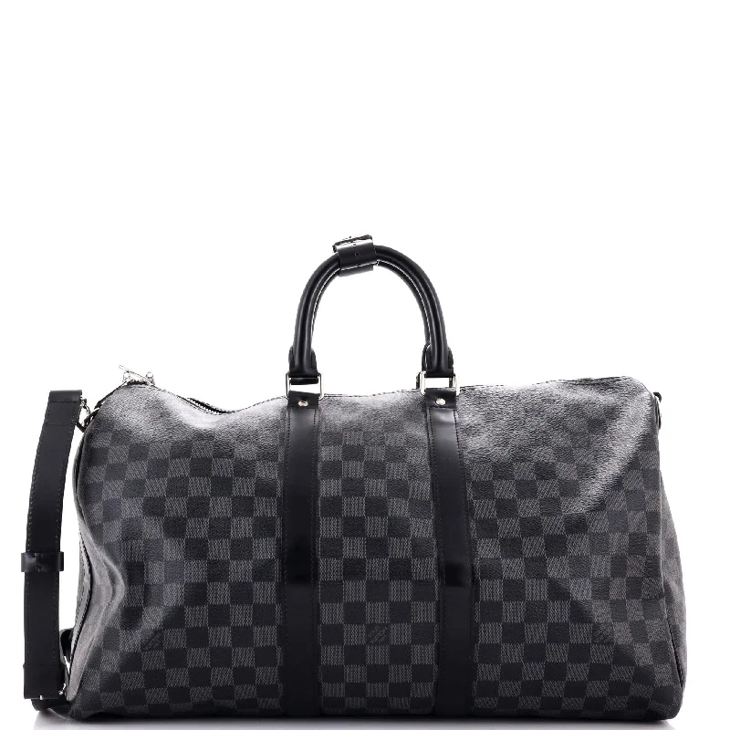 Stay Ahead In Style Keepall Bandouliere Bag Damier Graphite 45