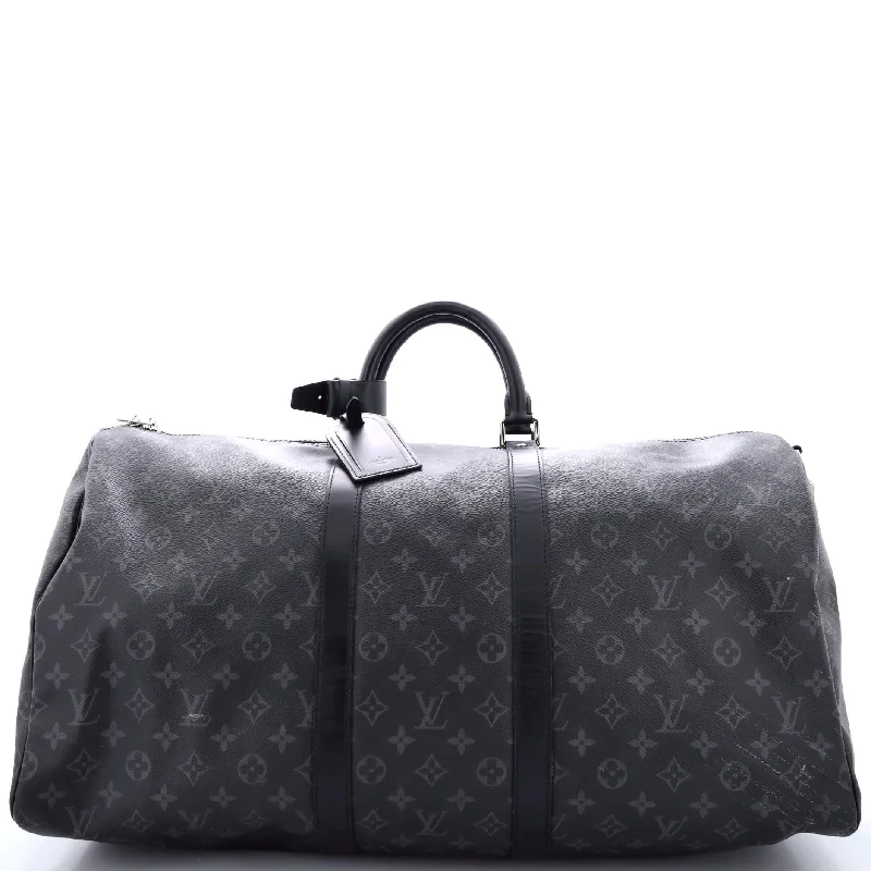 Stay Ahead In Style Keepall Bandouliere Bag Monogram Eclipse Canvas 55