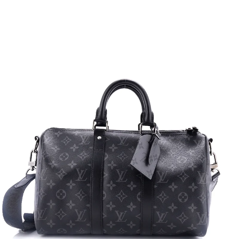 Mega Sale Keepall Bandouliere Bag Reverse Monogram Eclipse Canvas 35