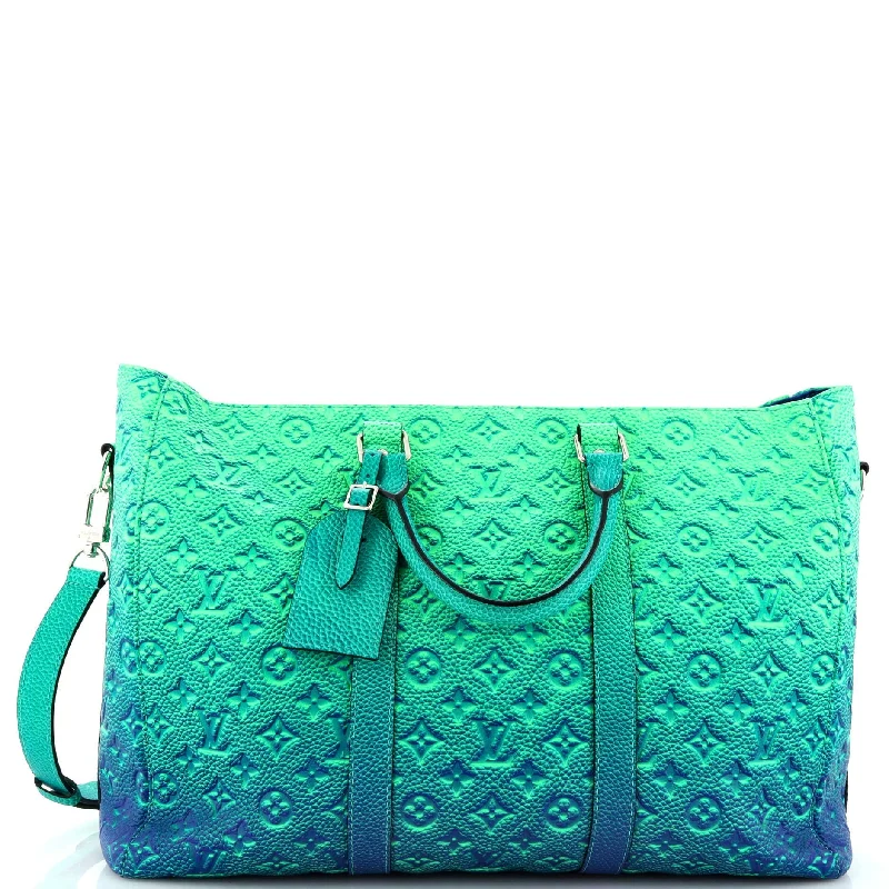 Clearance Bags For Budget Shoppers Keepall Tote Limited Edition Illusion Monogram Taurillon Leather