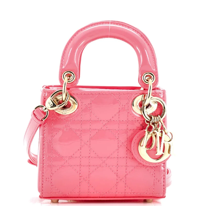 Limited-Time Offer On Trendy Bags Lady Dior Bag Cannage Quilt Patent Micro