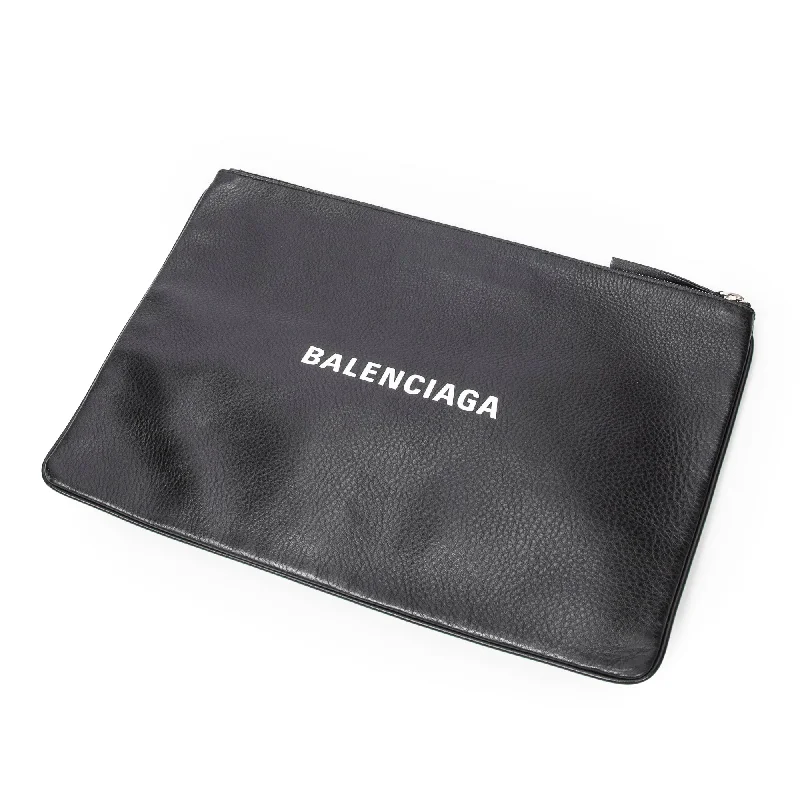 Logo Zip Clutch