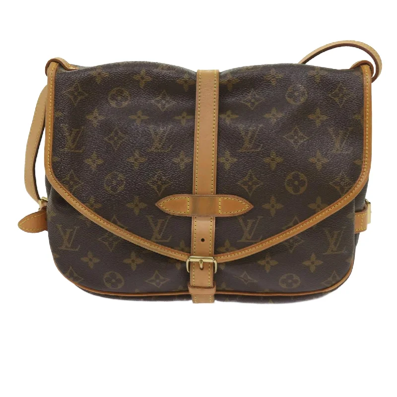 Louis Vuitton Saumur 30  Canvas Shoulder Bag (Pre-Owned)