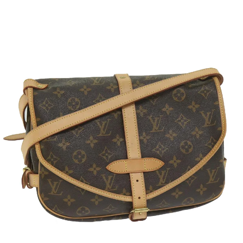 Louis Vuitton Saumur  Canvas Shoulder Bag (Pre-Owned)