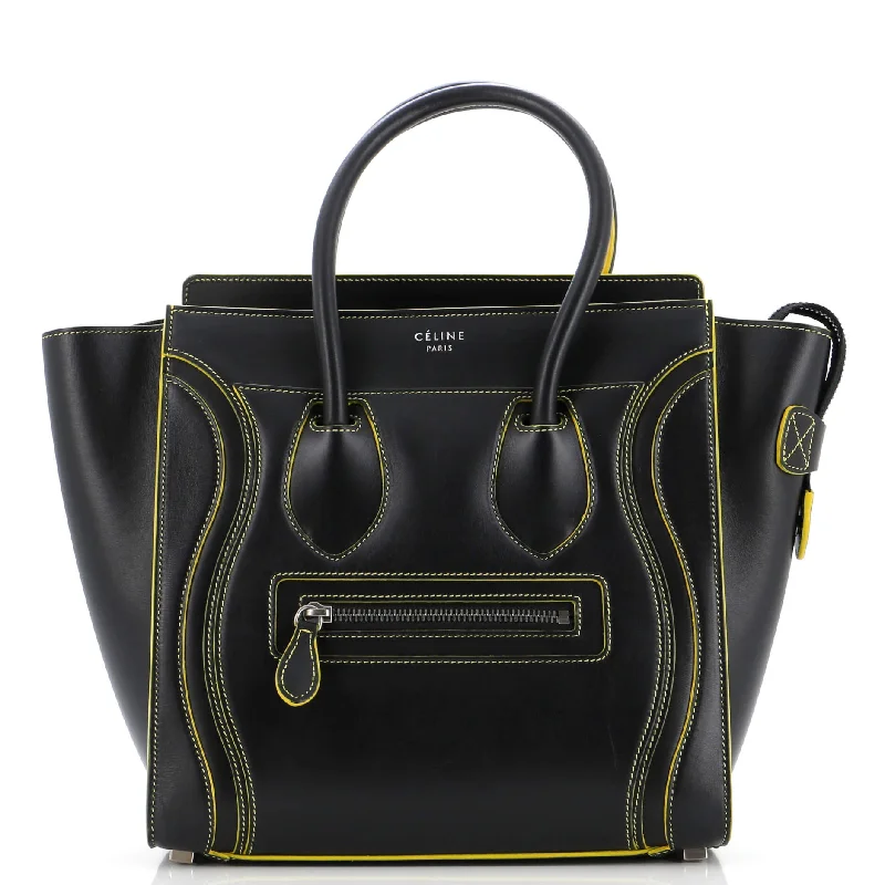 Urban Elegance Deals Luggage Bag Smooth Leather Micro
