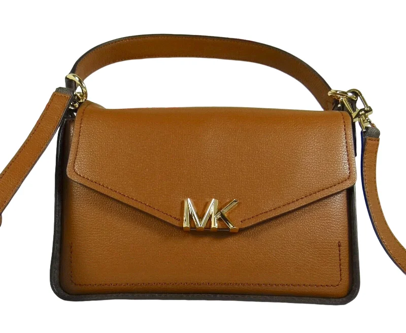 Michael Kors Sylvia Luggage Leather Convertible Shoulder Crossbody Bag