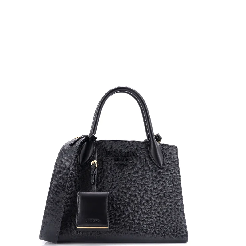 Sleek Style Discounts Monochrome Tote Saffiano with City Calf Small