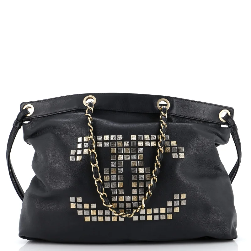 Shop Sales Mosaic CC Tote Studded Leather Large