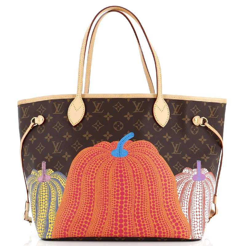 Massive Selection Sale Neverfull NM Tote Yayoi Kusama Pumpkins Monogram Canvas MM