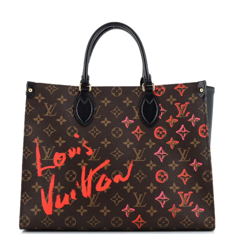 Bags For Sporty And Athletic Styles OnTheGo Tote Limited Edition Fall in Love Monogram Canvas MM