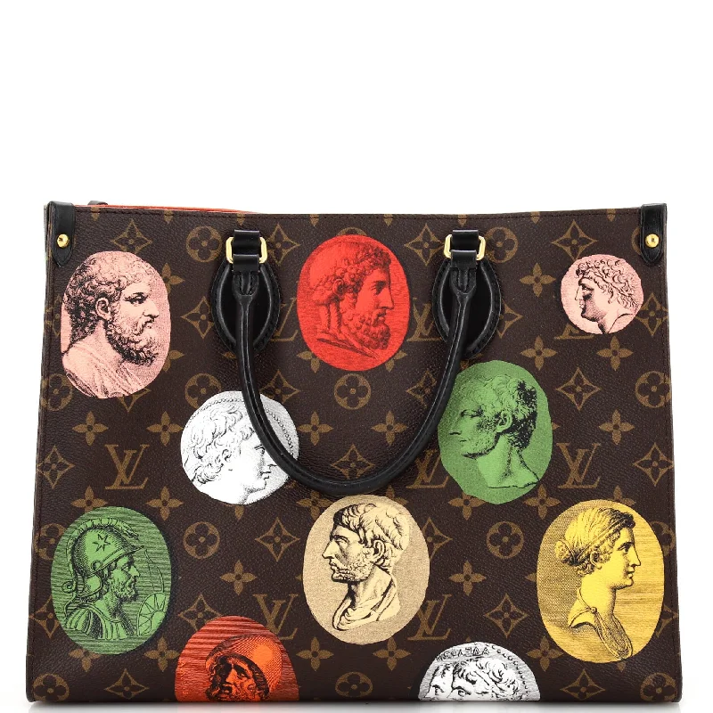 Latest Fashion OnTheGo Tote Limited Edition Fornasetti Cameo Monogram Canvas MM