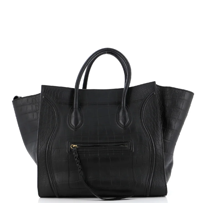 Exclusive Discounts Phantom Bag Crocodile Embossed Leather Large