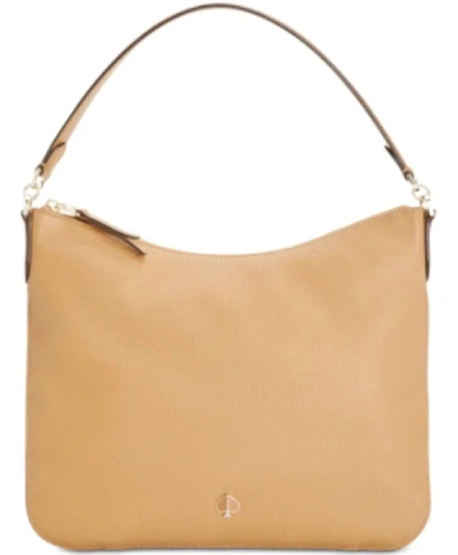 Polly Medium Shoulder Bag In Rich Pecan