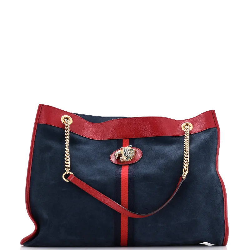 Sporty Fashion Offers Rajah Chain Tote Suede Large
