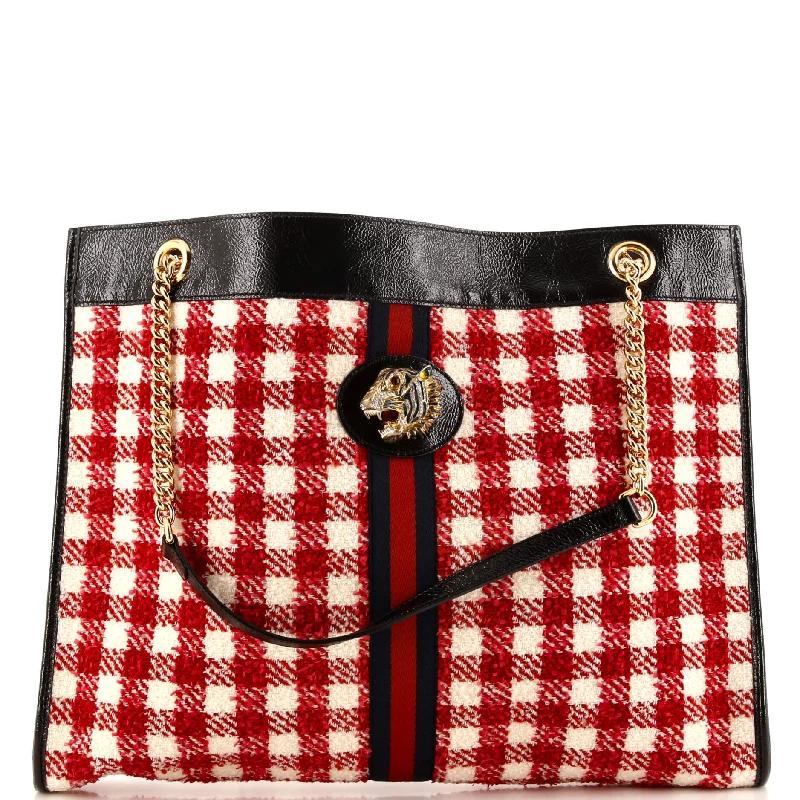 Limited Stock, Big Discounts Rajah Chain Tote Tweed Large