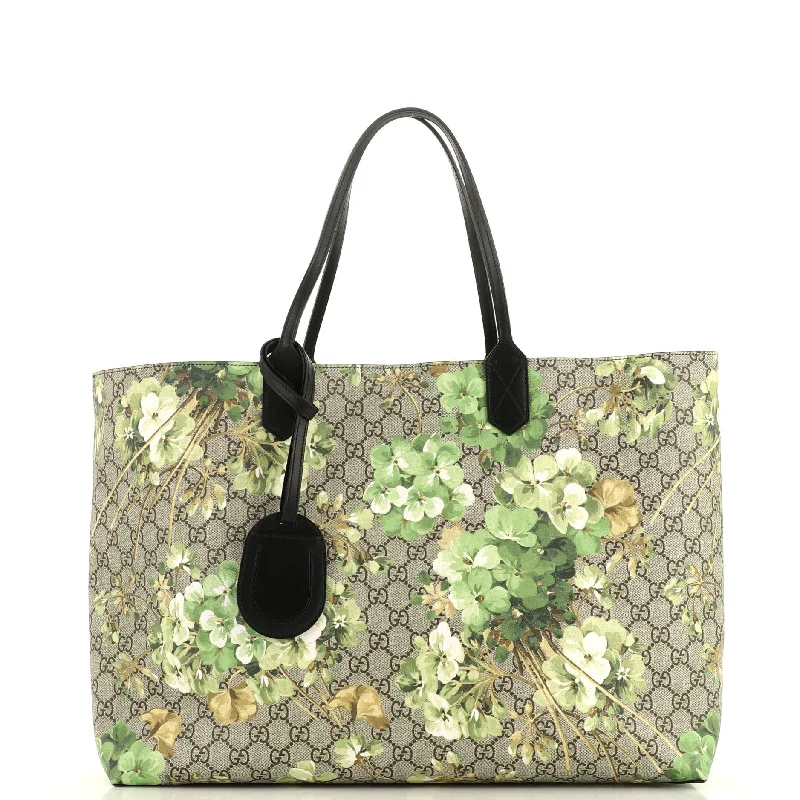 Refined Fashion Sale Reversible Tote Blooms GG Print Leather Large
