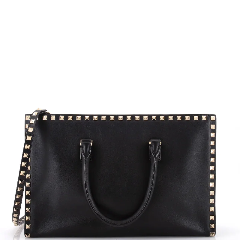 Luxurious Bags With Limited-Time Offers Rockstud Convertible Tote Leather Medium