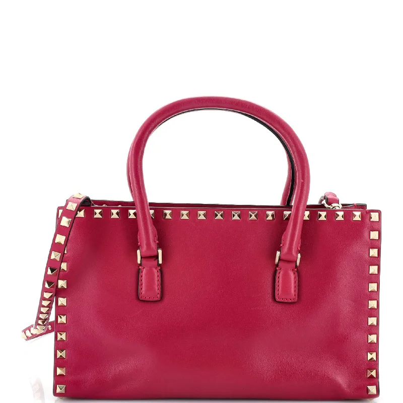 Comfortable Chic Rockstud Convertible Tote Leather Small